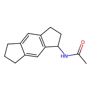 N-(1,2,3,5,6,7-六氢-s-茚达烯-1-基)乙酰胺 structure