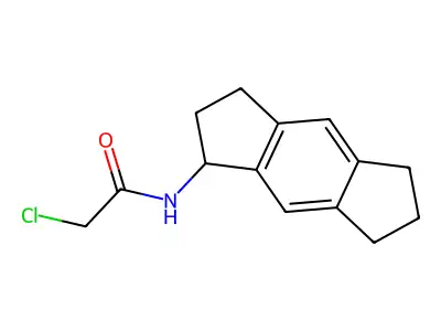 2-Chloro-N-(1,2,3,5,6,7-hexahydro-s-indacen-1-yl)acetamide structure