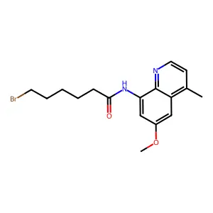 6-Bromo-N-(6-methoxy-4-methyl-8-quinolinyl)hexanamide structure