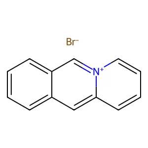 Benzo(b)quinolizinium, bromide (1:1) structure