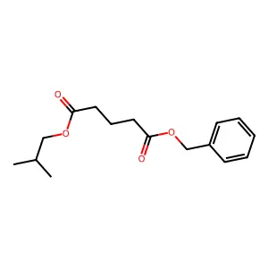 Pentanedioic acid, 2-methylpropyl phenylmethyl ester structure