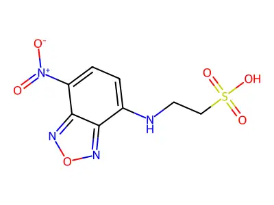 Ethanesulfonic acid, 2-[(7-nitro-2,1,3-benzoxadiazol-4-yl)amino]- structure