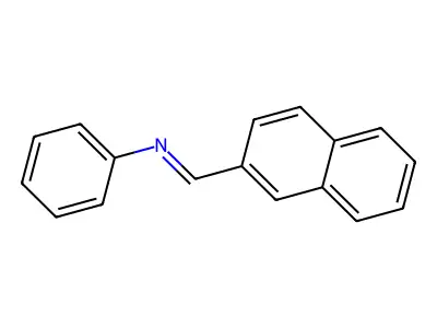 Benzenamine, N-(2-naphthalenylmethylene)- structure