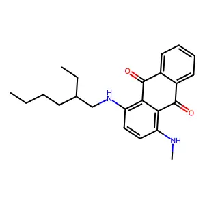 9,10-Anthracenedione, 1-((2-ethylhexyl)amino)-4-(methylamino)- structure