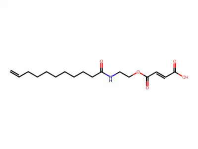 4-Oxo-4-[2-(undec-10-enoylamino)ethoxy]but-2-enoic acid structure
