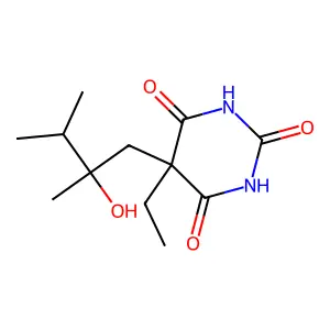 Barbituric acid, 5-(2,3-dimethyl-2-hydroxybutyl)-5-ethyl- structure