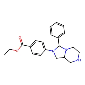 Ethyl 4-(3-phenylhexahydroimidazo[1,5-a]pyrazin-2(3H)-yl)benzoate structure