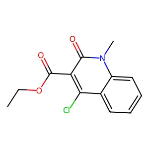 3-Quinolinecarboxylic acid, 1,2-dihydro-4-chloro-1-methyl-2-oxo-, ethyl ester structure