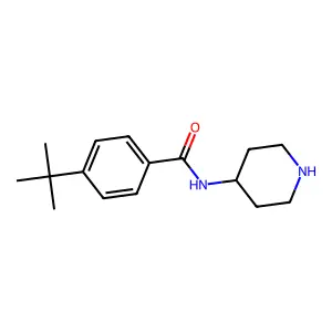 4-tert-butyl-N-piperidin-4-ylbenzamide structure