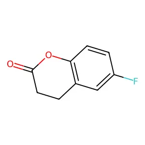 6-fluoro-3,4-dihydro-2H-1-benzopyran-2-one structure