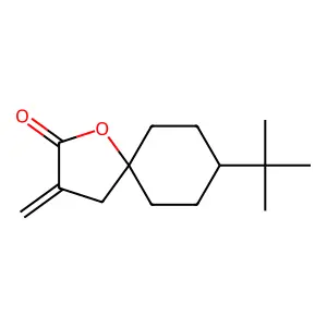 8-tert-Butyl-3-methylidene-1-oxaspiro[4.5]decan-2-one structure