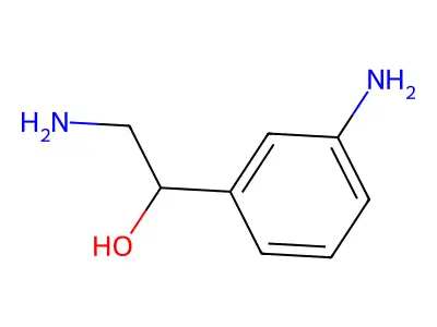 2-Amino-1-(3-aminophenyl)ethanol structure