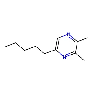 2,3-Dimethyl-5-pentylpyrazine structure