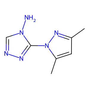 3-(3,5-Dimethyl-1H-pyrazol-1-yl)-4H-1,2,4-triazol-4-amine structure