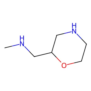 N-methyl-1-[(2S)-morpholin-2-yl]methanamine structure