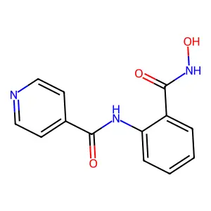 4-Pyridinecarboxamide,N-[2-[(hydroxyamino)carbonyl]phenyl]-(9CI) structure
