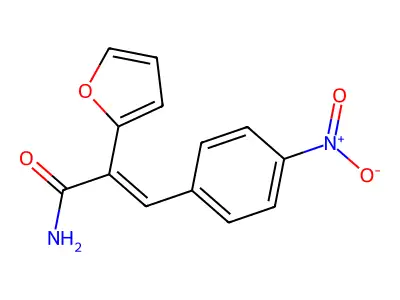2-(Furan-2-YL)-3-(4-nitrophenyl)prop-2-enamide structure