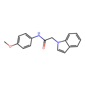 2-(1H-indol-1-yl)-N-(4-methoxyphenyl)acetamide structure