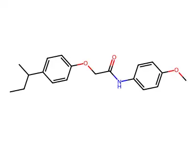 2-(4-sec-butylphenoxy)-N-(4-methoxyphenyl)acetamide structure