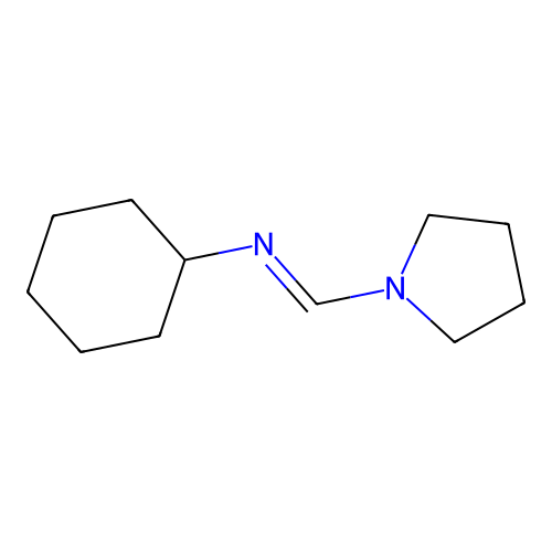 Methanimine, 1-(1-pyrrolidinyl), N-cyclohexyl structure