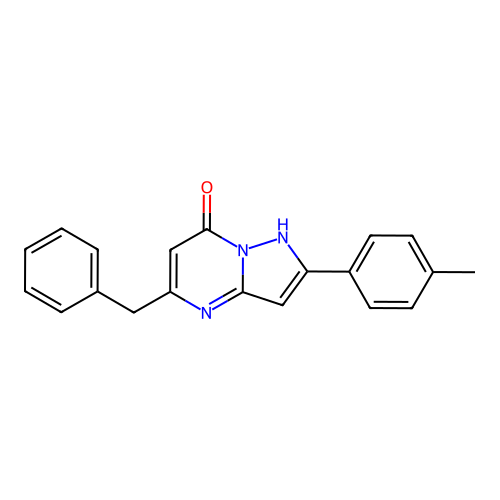 5-Benzyl-2-(4-methylphenyl)pyrazolo[1,5-a]pyrimidin-7-ol structure