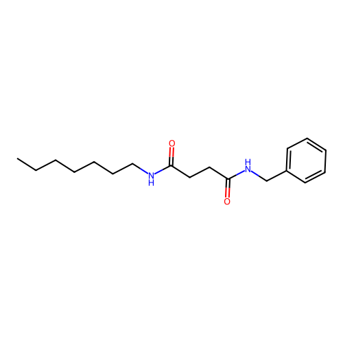 N-benzyl-N'-heptylbutanediamide structure