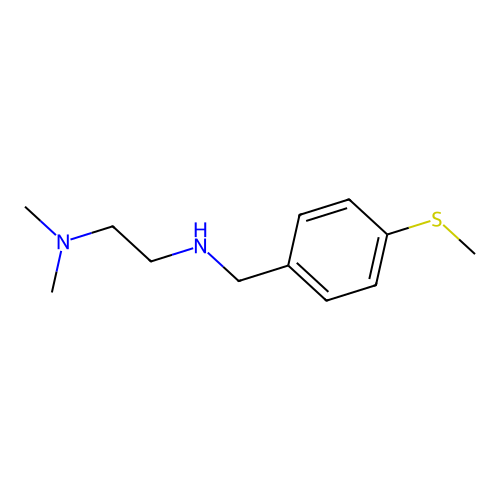 N,N-dimethyl-N'-[4-(methylsulfanyl)benzyl]ethane-1,2-diamine structure