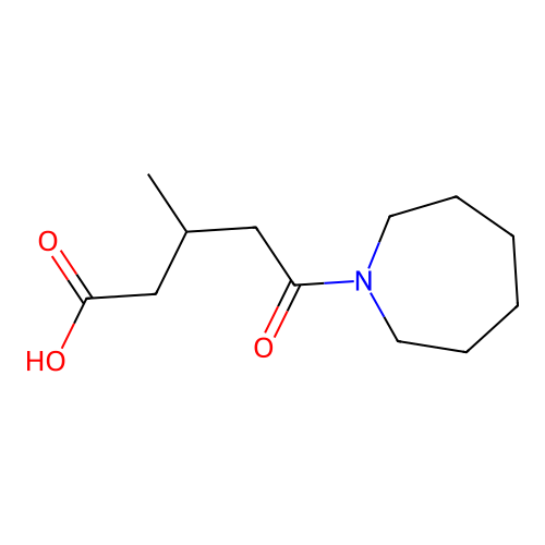 5-(Azepan-1-yl)-3-methyl-5-oxopentanoic acid structure