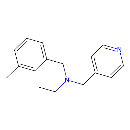 N-(3-methylbenzyl)-N-(pyridin-4-ylmethyl)ethanamine structure
