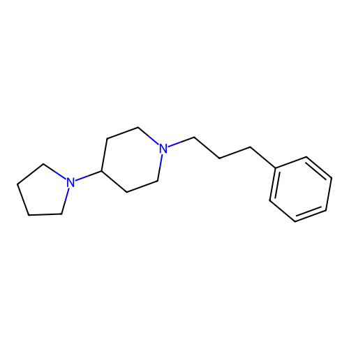 1-(3-Phenylpropyl)-4-pyrrolidin-1-ylpiperidine structure