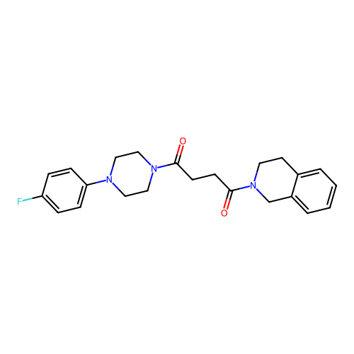 1-(3,4-dihydroisoquinolin-2(1H)-yl)-4-(4-(4-fluorophenyl)piperazin-1-yl)butane-1,4-dione structure