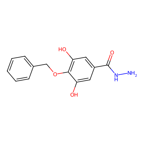 4-(Benzyloxy)-3,5-dihydroxybenzohydrazide structure