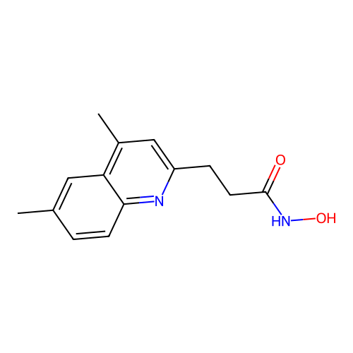 3-(4,6-dimethylquinolin-2-yl)-N-hydroxypropanamide structure