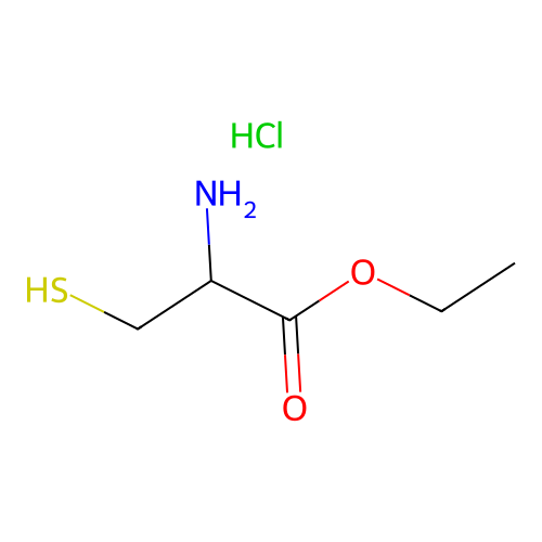 Ethyl 2-amino-3-mercaptopropanoate hydrochloride structure