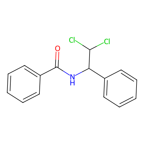 N-(2,2-dichloro-1-phenylethyl)benzamide structure