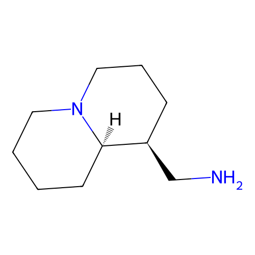 1-[(1S,9aR)-octahydro-2H-quinolizin-1-yl]methanamine structure