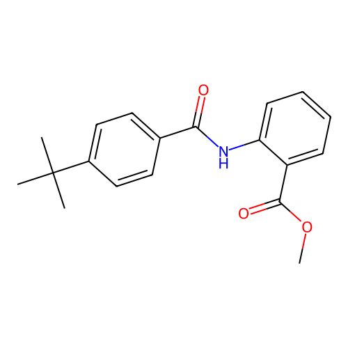 Methyl 2-[(4-tert-butylbenzoyl)amino]benzoate structure
