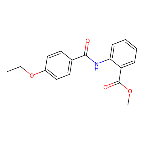 Methyl2-[(4-ethoxybenzoyl)amino]benzoate structure