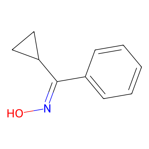 Cyclopropyl-phenyl-methanone oxime structure