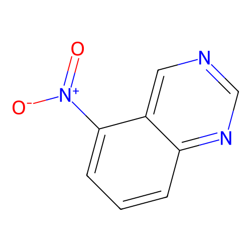 Quinazoline, 5-nitro- structure