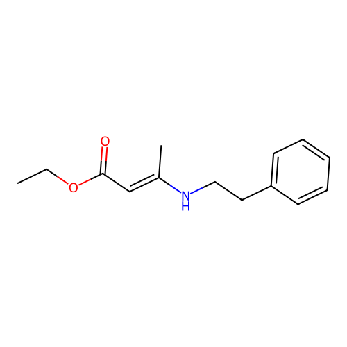 Ethyl (2E)-3-[(2-phenylethyl)amino]but-2-enoate structure