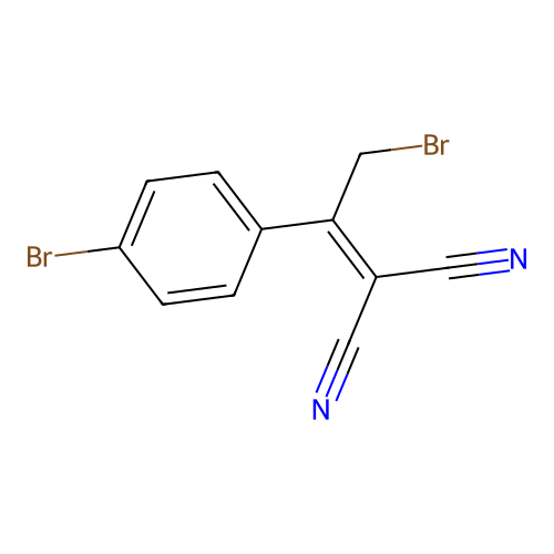 [2-Bromo-1-(4-bromophenyl)ethylidene]methane-1,1-dicarbonitrile structure