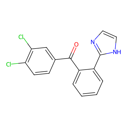 (3,4-dichlorophenyl)-[2-(1H-imidazol-2-yl)phenyl]methanone structure