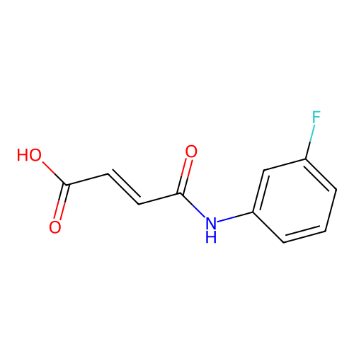 4-[(3-Fluorophenyl)amino]-4-oxobut-2-enoic acid structure