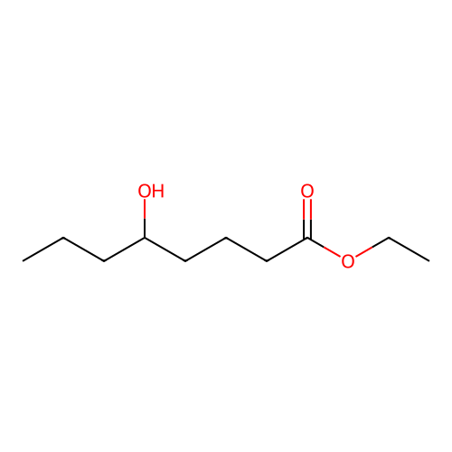 Ethyl 5-hydroxyoctanoate structure