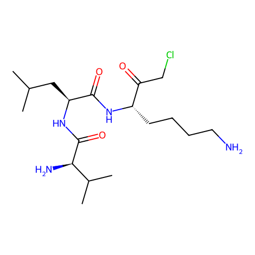 H-D-Val-Leu-Lys-chloromethylketone structure