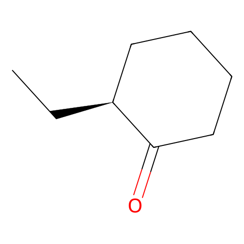 Cyclohexanone, 2-ethyl-, (2S)- structure