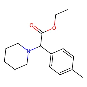 Ethyl (4-methylphenyl)(piperidin-1-yl)acetate structure