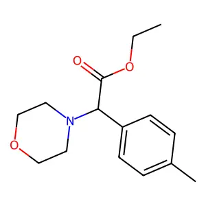 4-Morpholineacetic acid, alpha-p-tolyl-, ethyl ester structure