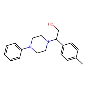 2-(4-Methylphenyl)-2-(4-phenylpiperazin-1-yl)ethan-1-ol structure
